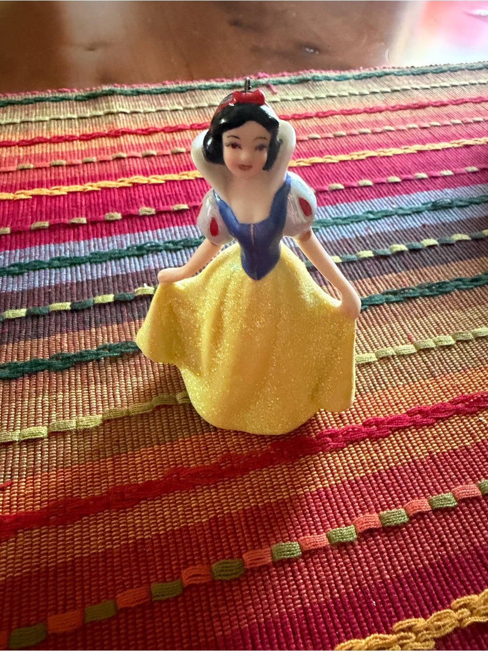 Vintage Snow White porcelain ornament
